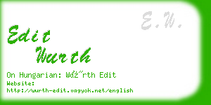 edit wurth business card